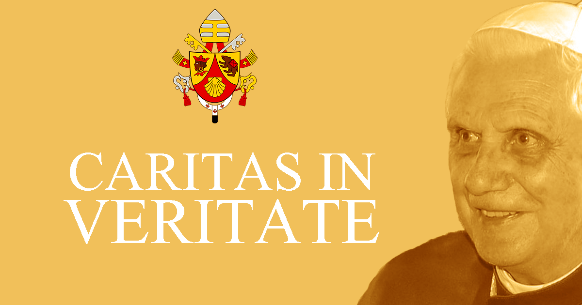 Actualités Vignette Facebook Caritas in Veritate Benoit XVI