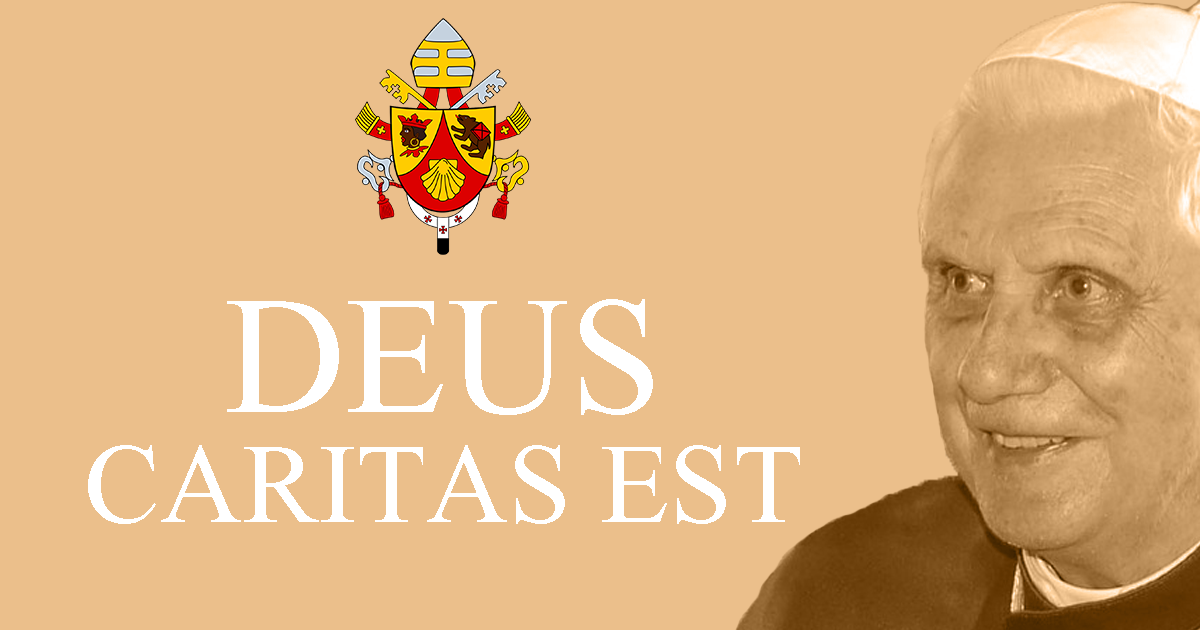 Actualités Vignette Facebook Deus Caritas est Benoit XVI
