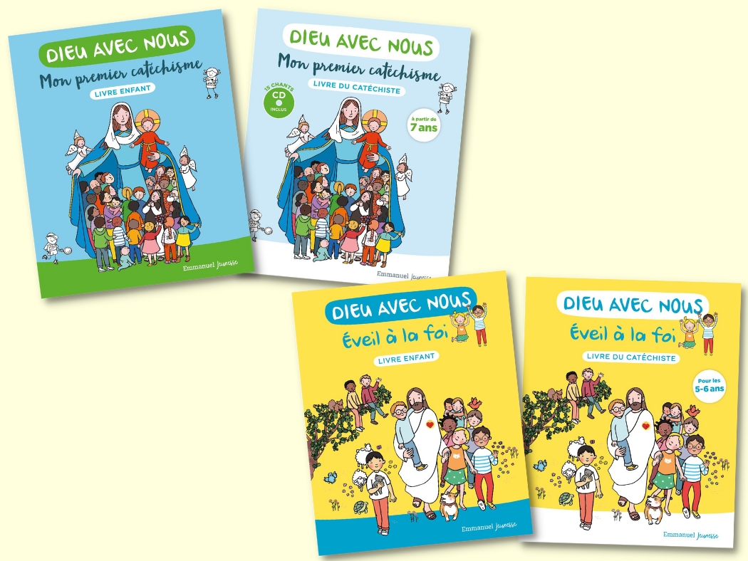 Page De Garde Pour Cahier De Catéchisme Dieu avec nous : le parcours de caté proposé par l'Emmanuel
