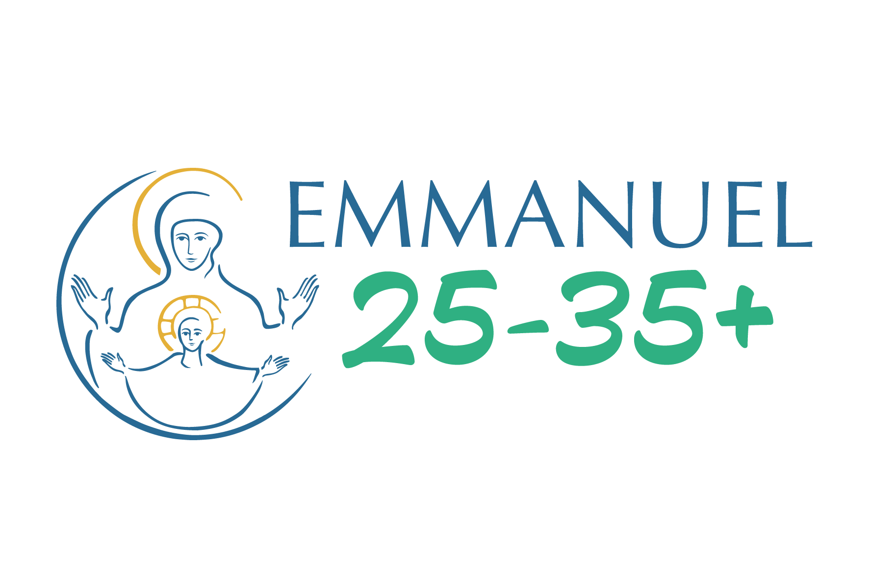 25-35+ de l'Emmanuel Logo couleur Emmanuel 25 35